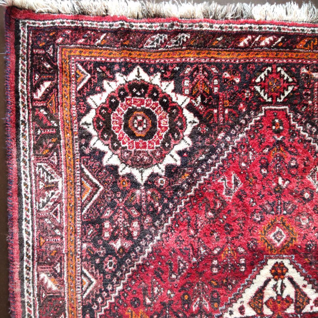 トライバルラグ　カシュガイラグ トライバルラグ 絨毯 ギャッベ ハムセ連合 アンティークラグ カシュガイ