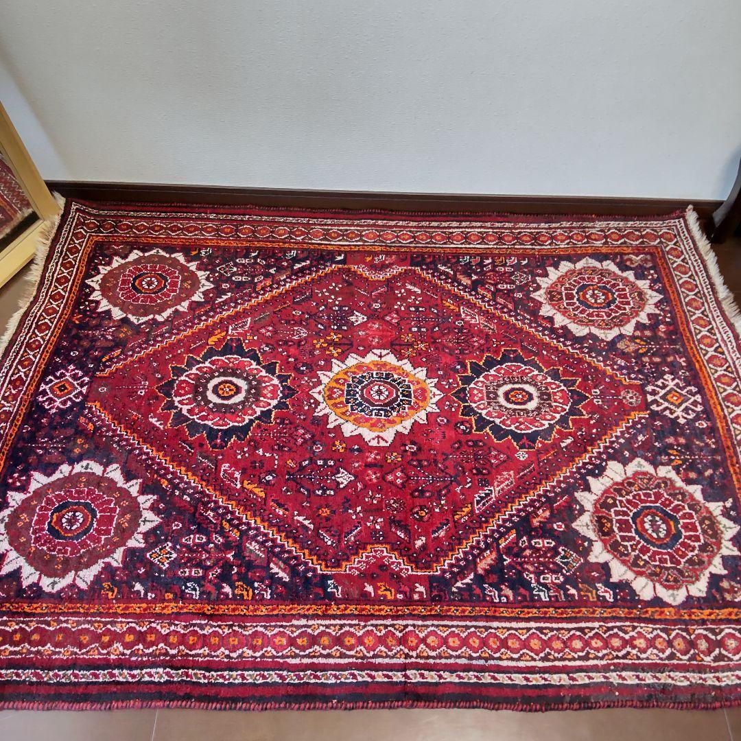 カシュガイ　シラーズ　ヴィンテージラグ　vintage rug ヴィンテージラグ カシュガイ – Rugtabi